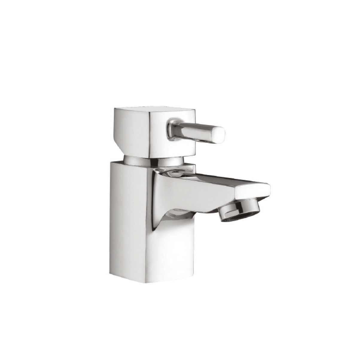AG Forme Mini Mono Basin Mixer Tap with Push Waste in Chrome