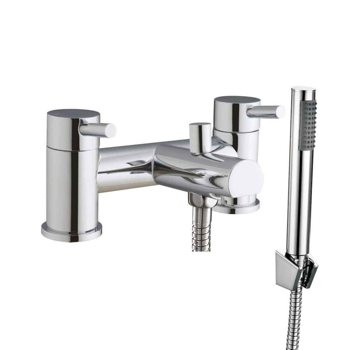 AG Premier Bath Shower Mixer with Shower Kit & Wall Bracket in Chrome