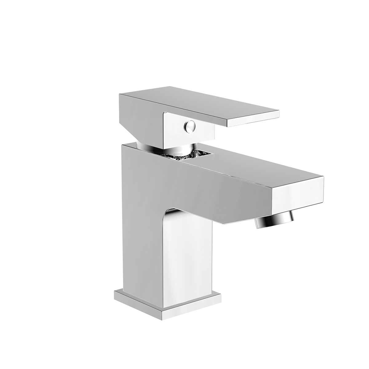 AG Lanza Mono Basin Mixer Tap with Push Waste in Chrome