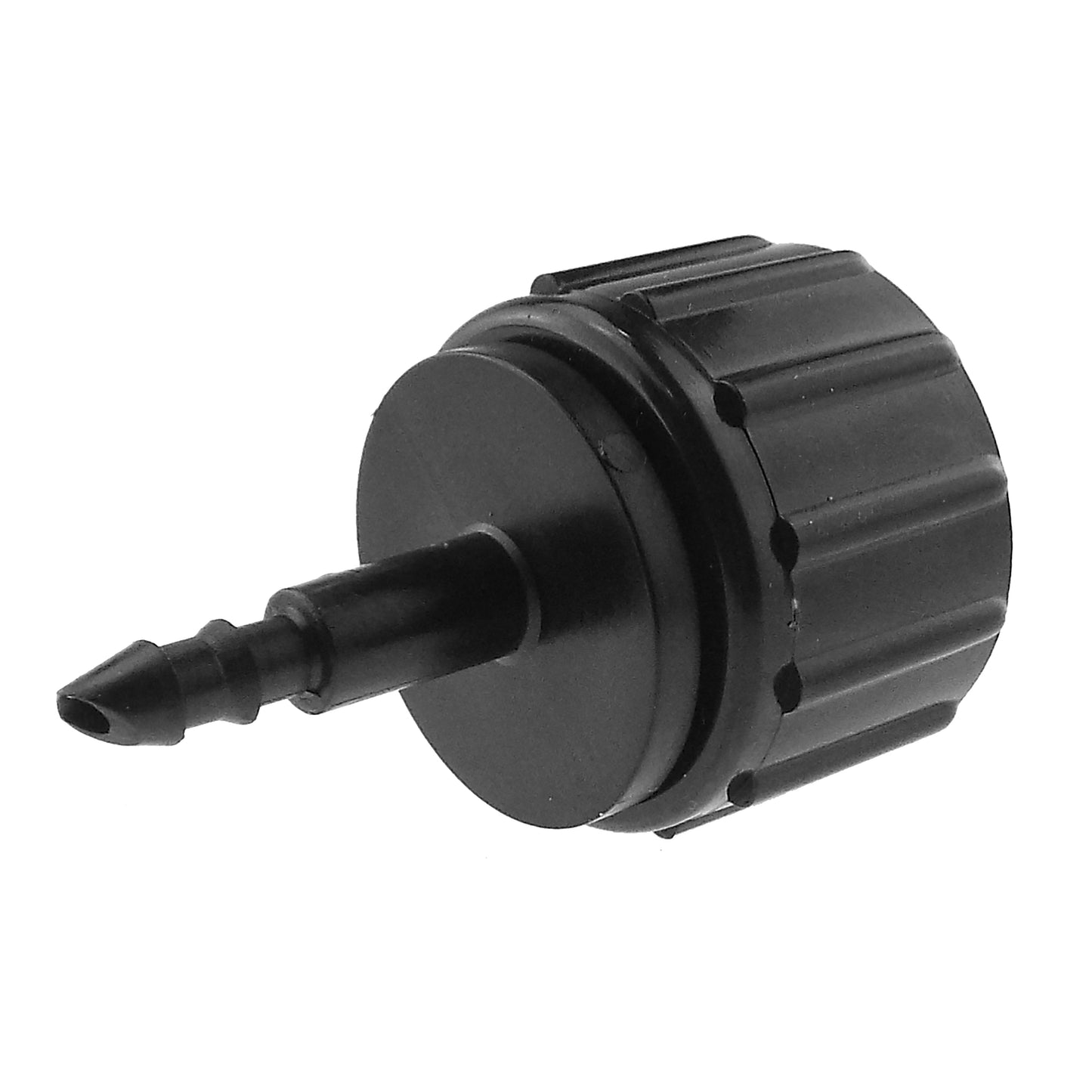 IBC 2 S60X6 Cap with In-Line BSPM Valve and 4mm Barb Micro Connector Tap Adapter