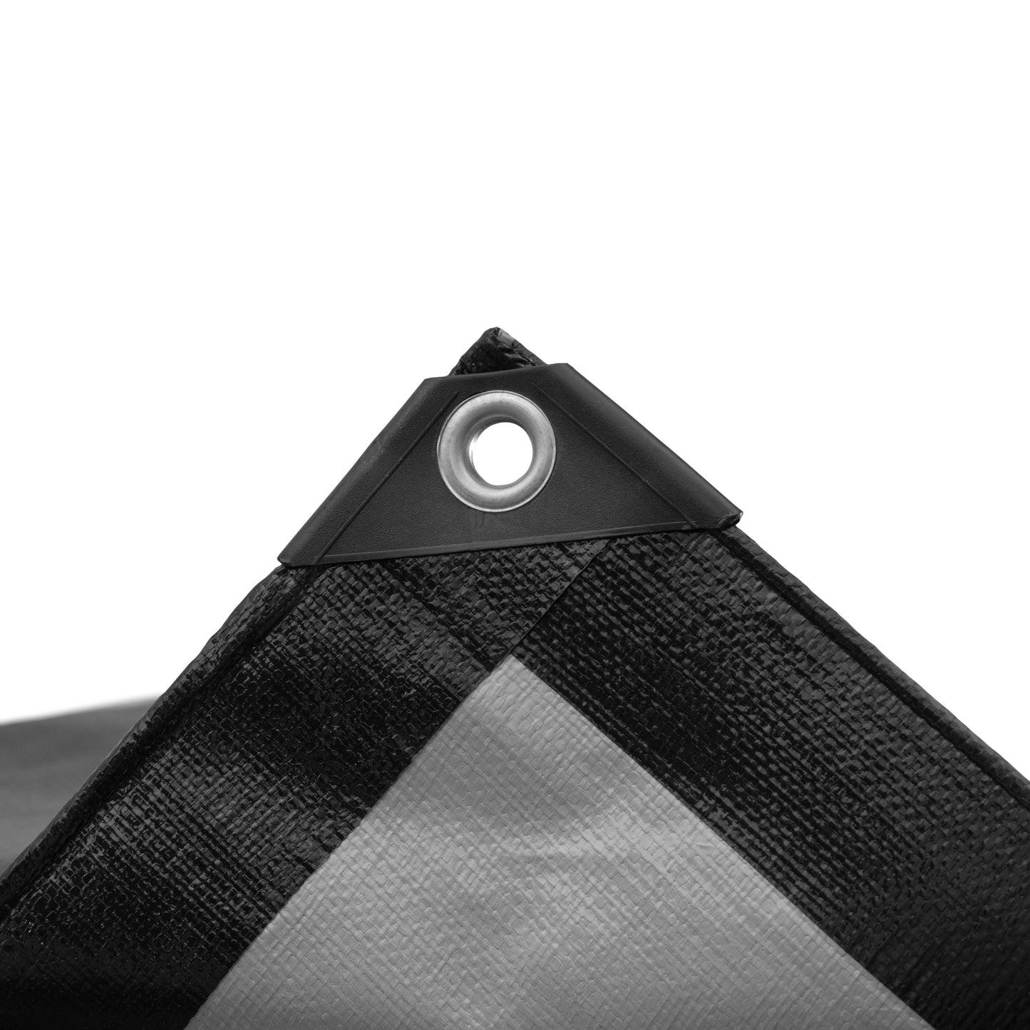 Black/Silver L-Grade Tarpaulin 8m x 12m