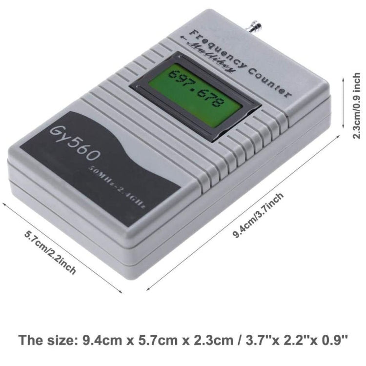 GY560 Portable Handheld Frequency Meter Walkie-talkie Frequency Measurement Tool