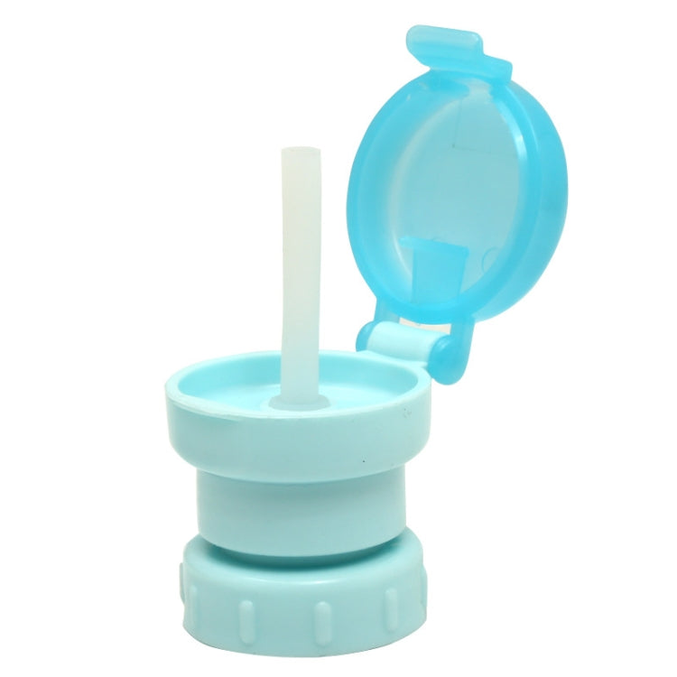 Children Portable Bottled Drinks Anti-overflow Anti-squash Replacement Straw Cap, Green, Red, Blue