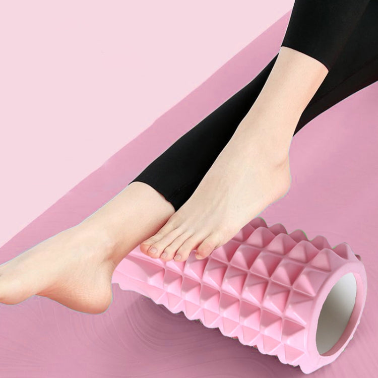 3 in 1 Eva Foam Roller Hollow Muscle Relaxation Roller Yoga Column Set, Length: 45cm (Black Wolf Tooth)