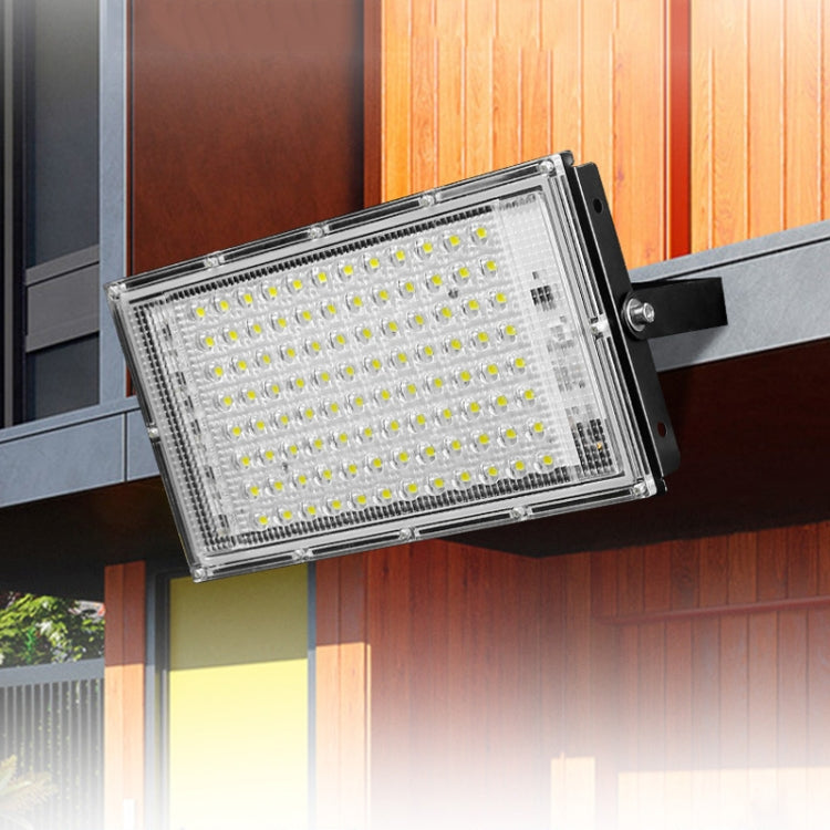 Waterproof LED Flood Light Outdoor Garden Light Construction Site Lighting Project Light, Specs: 50W 50 Beads (Cool White)