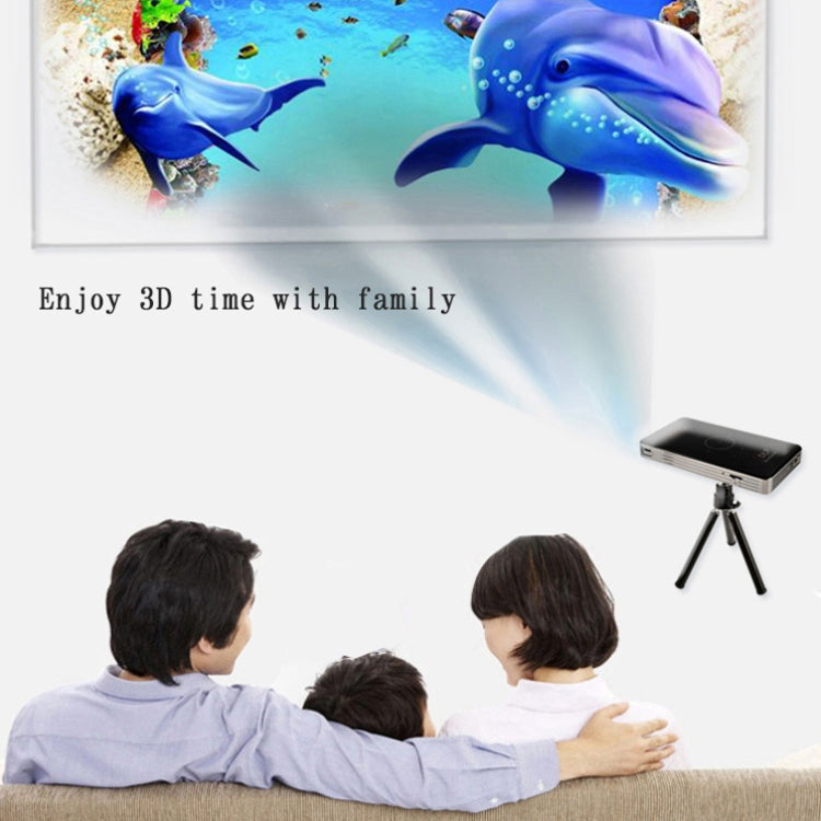 C6 1G+8G Android System Intelligent DLP HD Mini Projector Portable Home Mobile Phone Projector,, US Plug (Black), EU Plug (Black), UK Plug (Black), AU Plug (Black), US Plug (White), AU Plug (White)