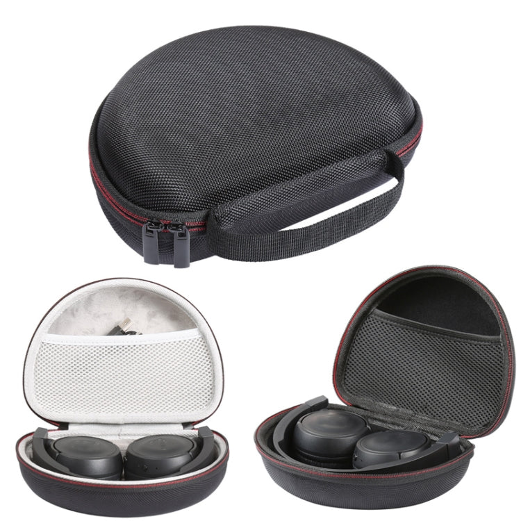 For JBL T450BT/500BT Wireless Headset Storage Case Bag, White Velvet Lining, Black Lining