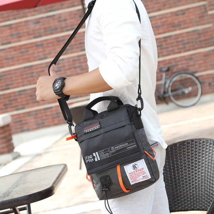 HAOSHUAI 206-1 Men Handheld Crossbody Bag Outdoor Waterproof Cloth Bag, 206-1 Light Blue, 206-1 Dark Blue, 206-1 Black, 206-1 Army Green, 206-1 Grey, 206-1 Brick Red