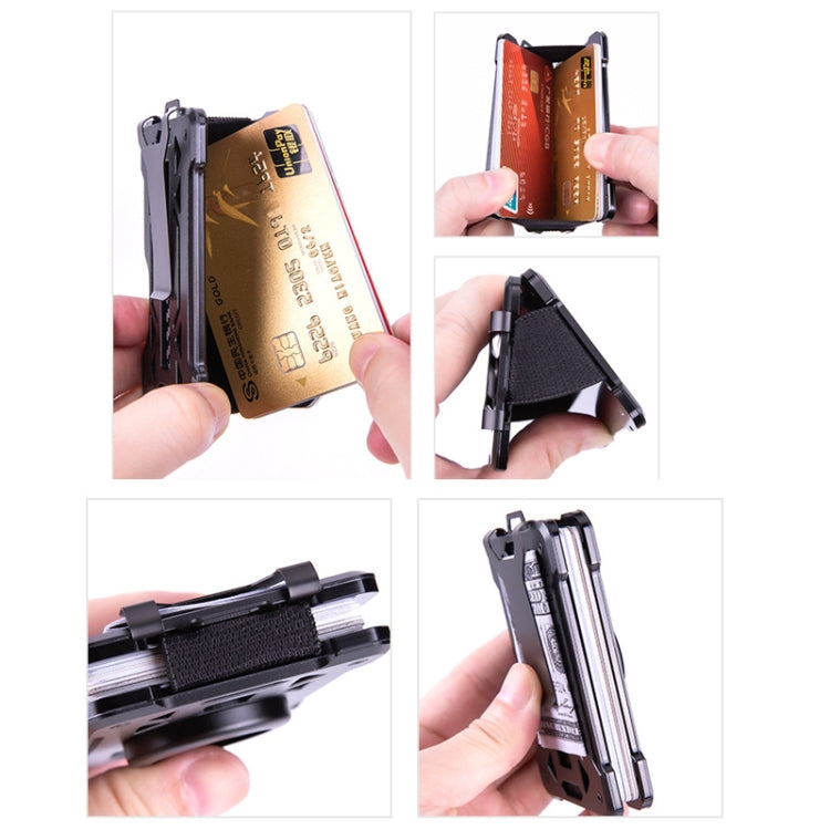 For AirTag 2nd Gen / AirTag 1st Gen Card Holder Metal Anti-Theft RFID Wallet, ak-4 B Silver, ak-4 B Blue, ak-4 B Gray, ak-4 A Black, ak-4 A Blue, ak-4 A Silver, ak-4 A Gray, ak-4 B Black