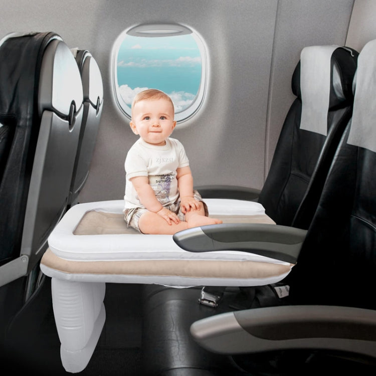 Outdoor Travel Baby Inflatable Bed Children Car Rear Folding Bed Aircraft Inflatable Mattress, Color: Gray???