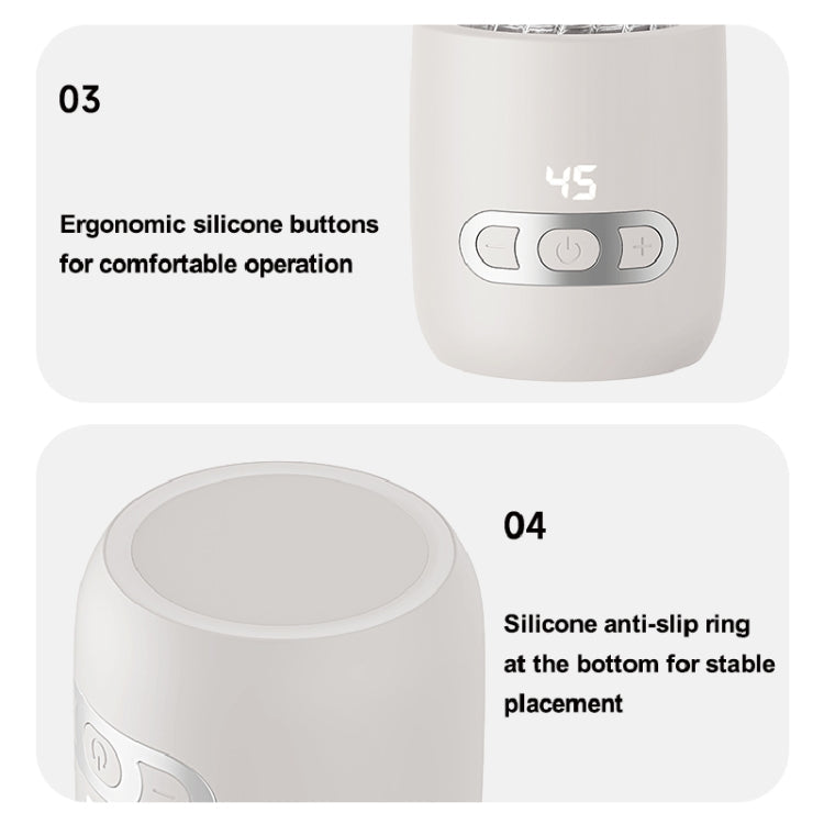 400ml Wireless Instant Water Warmer Electric Kettle For Baby Formula With 15000 MAh Battery Capacity(Pink)