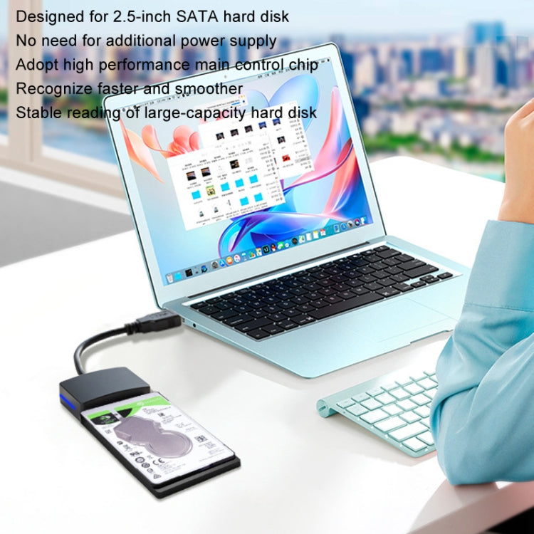 SATA To USB3.0 Easy Drive Cable 2.5 Inch SSD Solid State Drive Universal Connection Cable Converter Reader, SATA To USB3.0