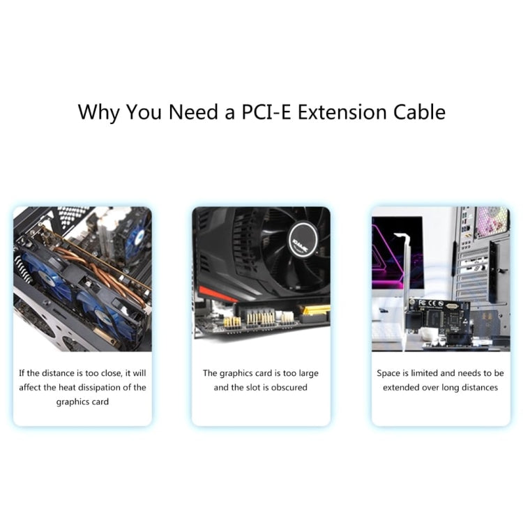 SSU PCI-E To X1 Interface Extension Cable, Length: 1.5m