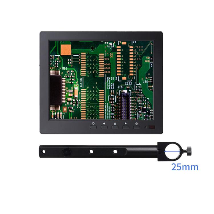 Industrial Grade IPS Microscope Monitor, US Plug, 8 Inch with 25mm Mounting Bar, 8 Inch with 32mm Mounting Bar, 10 Inch with 25mm Mounting Bar, 10 Inch with 32mm Mounting Bar, 11.6 Inch with 25mm Mounting Bar, 11.6 Inch with 32mm Mounting Bar