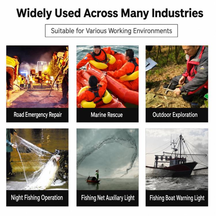 LED Fishing Net Marker Light Waterproof Light Controlled Marine Buoy Signal Strobe Light