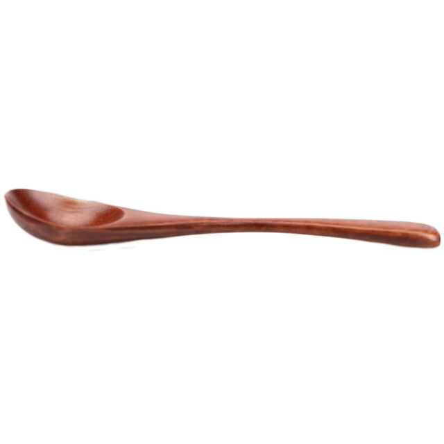 10 PCS Eco Wooden Spoon Flatware Kitchen Soup Coffee Stirring Spoons Cooking Utensil Coffee Tea Mixing Spoons, Coffee Spoon(Brown), Coffee Spoon(Black), Coffee Spoon(Light Brown)