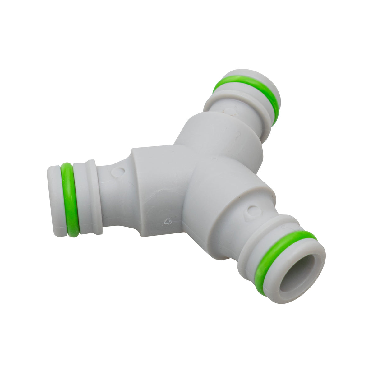 Three Way Connector Male Snap-On Grey/Lime