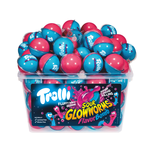 Trolli Sour Glow Worms Flavourbomb