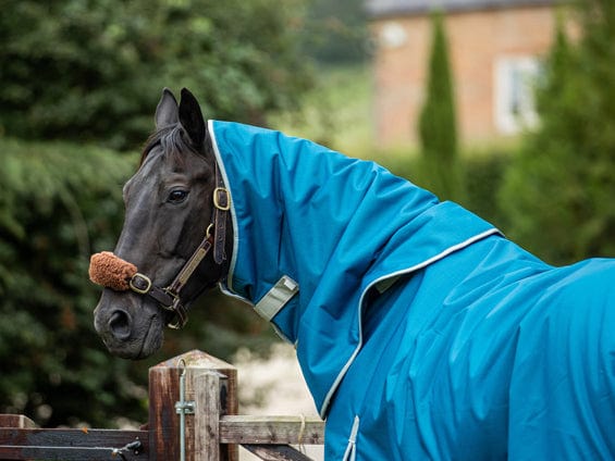 200g Turnout Rug Neck Cover - Turquoise.