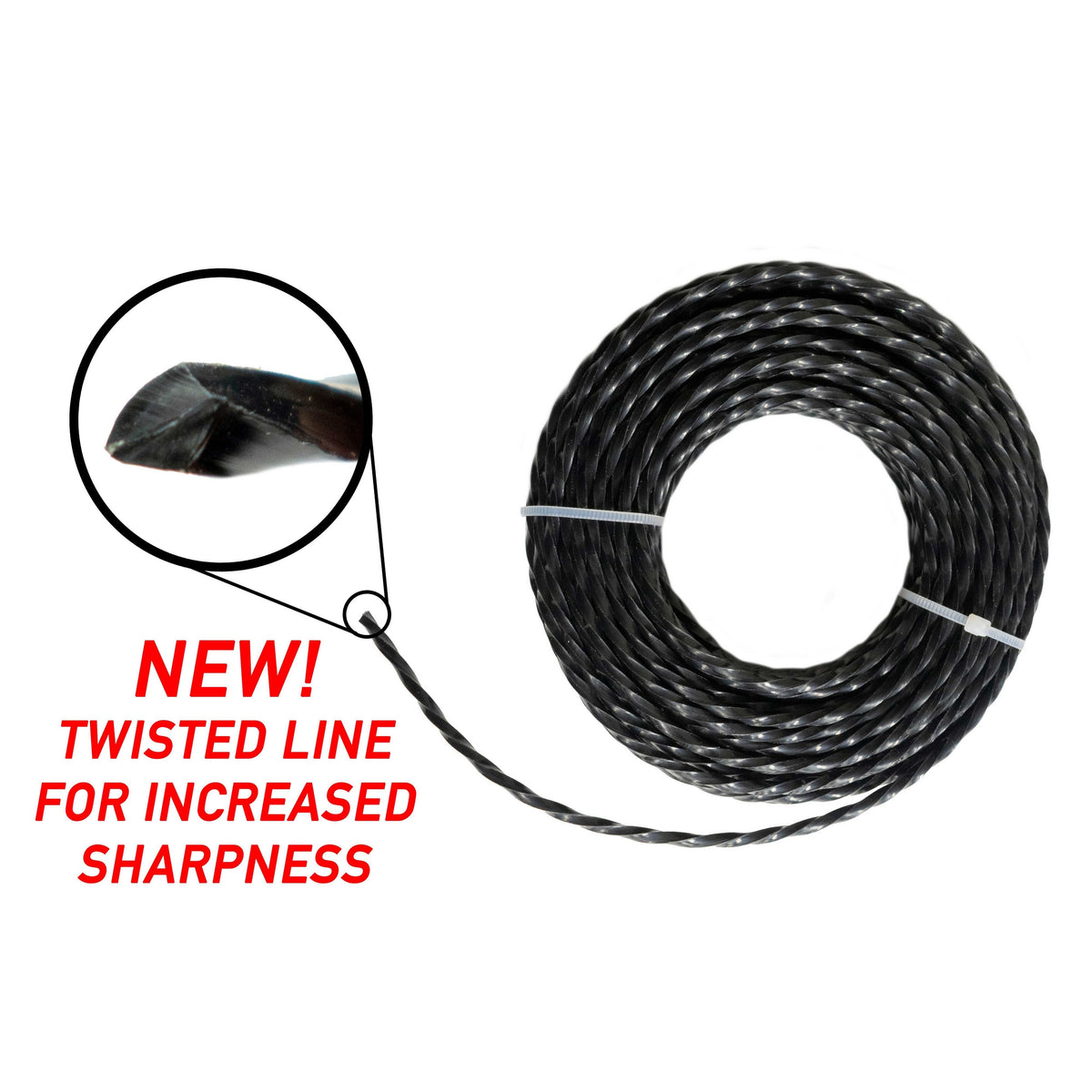 Strimmer Line Black Twist 3mm x 15m DIY Tool Accessory Home and Garden Use