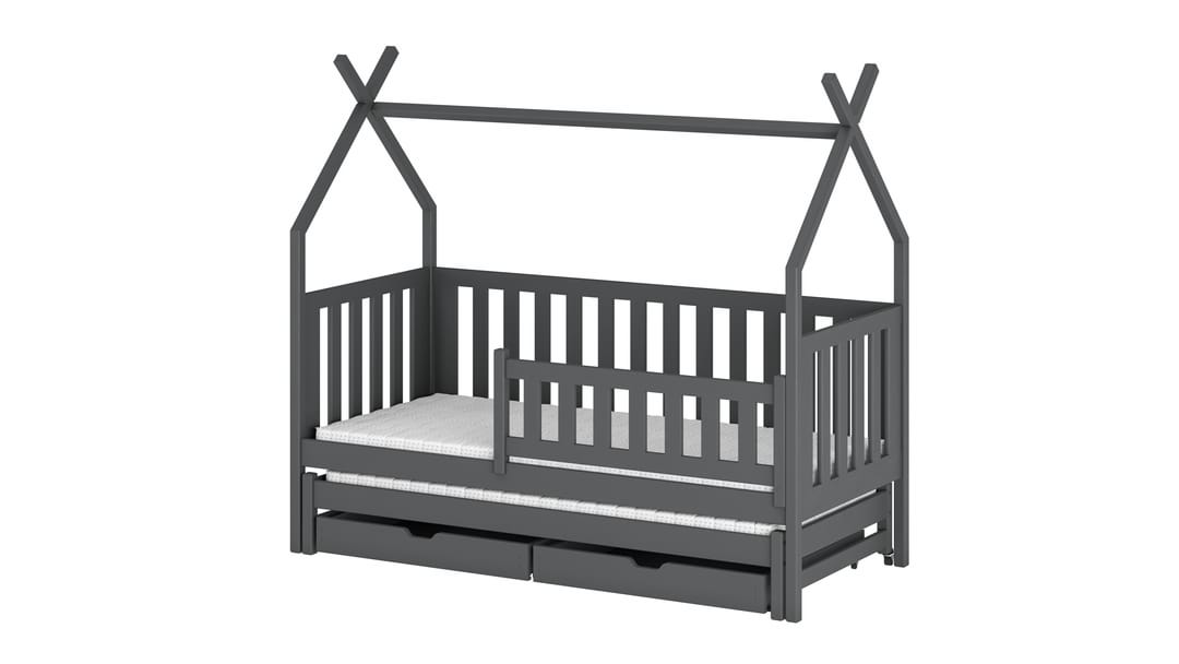 Wooden Single Bed Tytus With Trundle