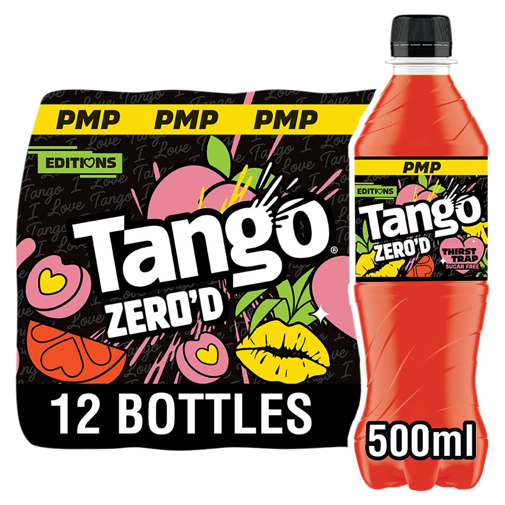 Tango Zero'd Thirst Trap Peach, Pineapple and Orange Sugar Free PMP 500ml (Case of 12)