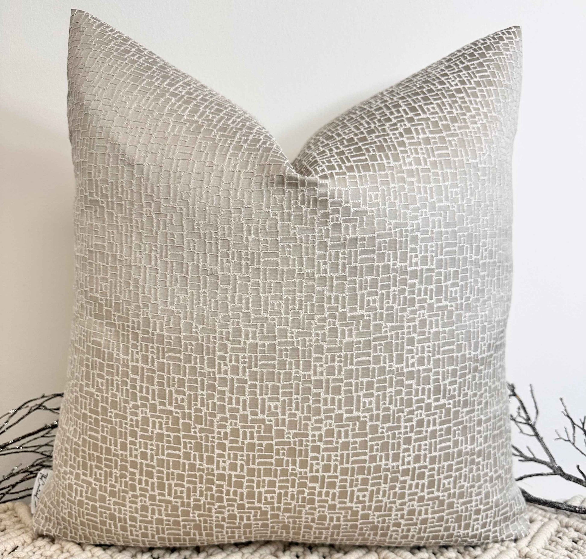 The Couture Cushion - The Taupe Zegna - Style No. 108