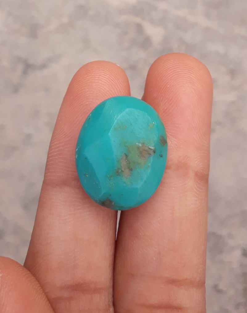 Natural Teal Green Turquoise - Green Turquoise - 15ct- 19x15mm