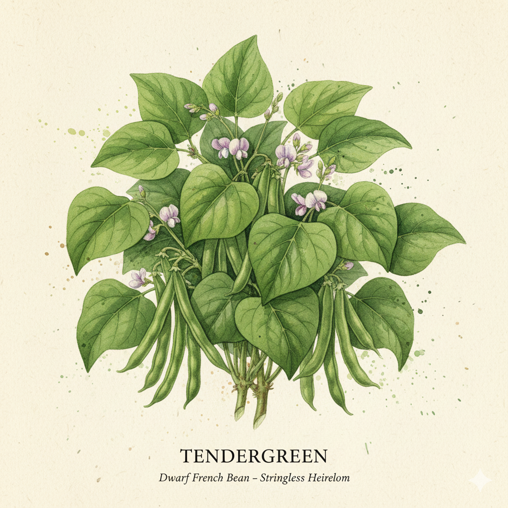 Dwarf French Bean Seeds - Tendergreen - The Classic Stringless Heirloom (150 Seeds)