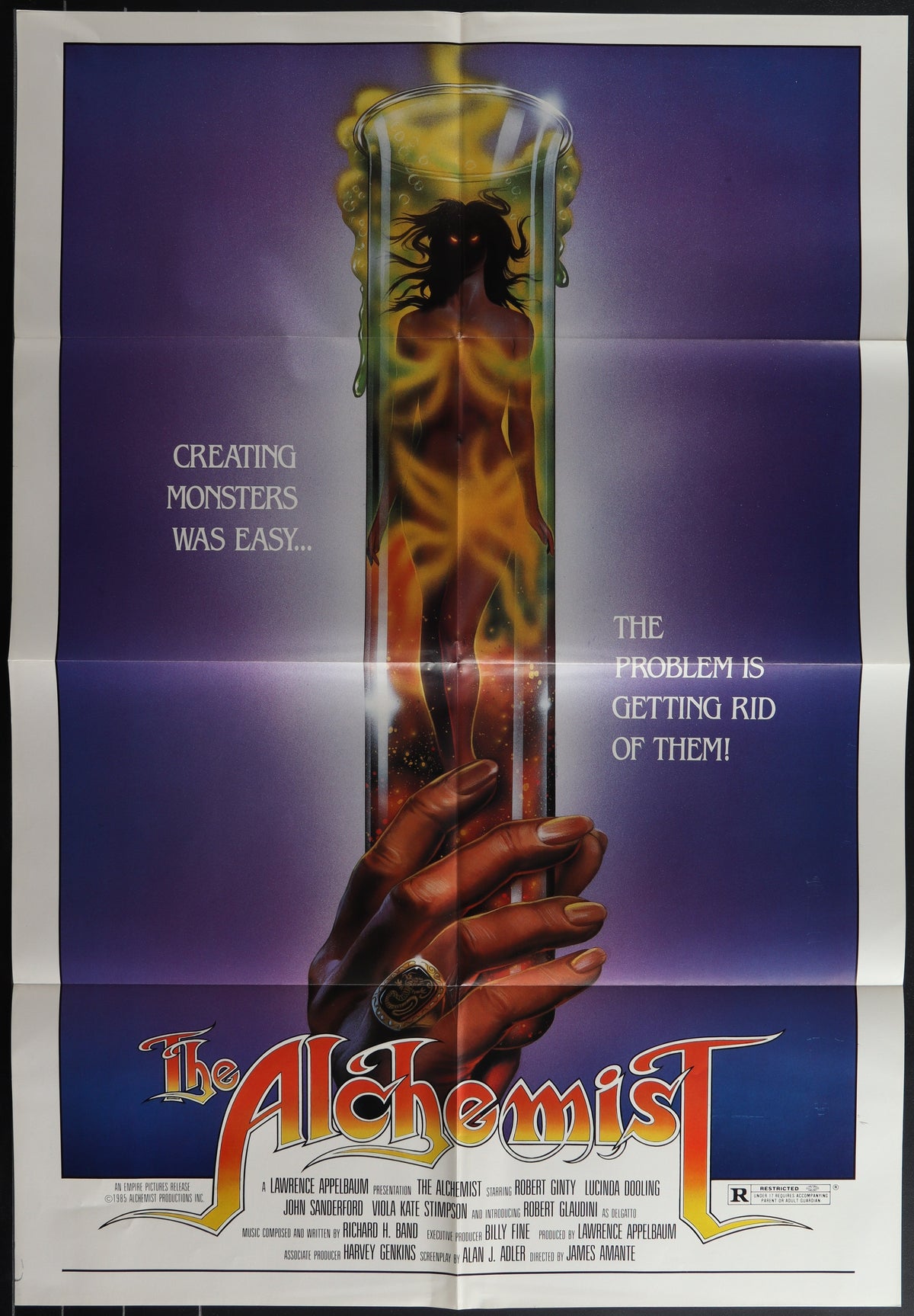 The Alchemist (1985) Original US One Sheet Movie Poster 27x41