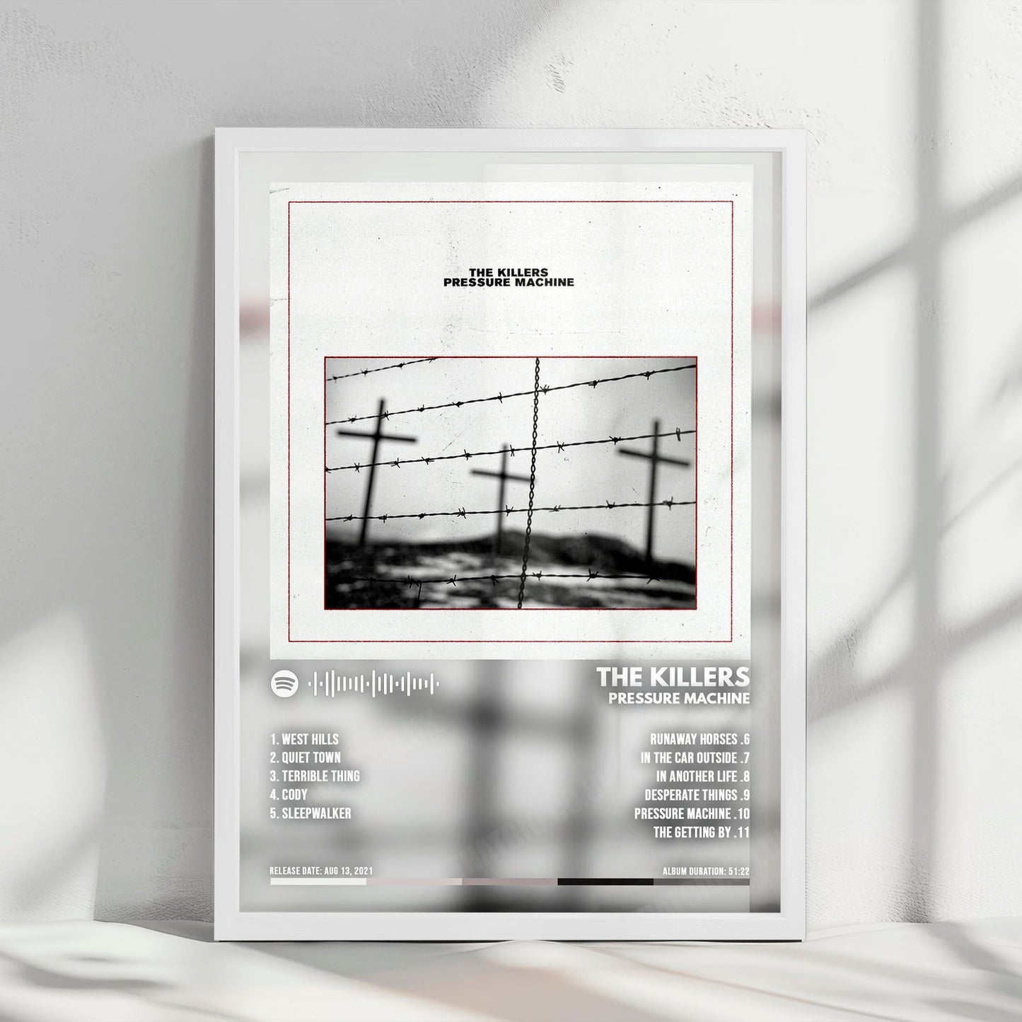 The Killers "Pressure Machine" Album Cover Poster - with Complete Tracklist