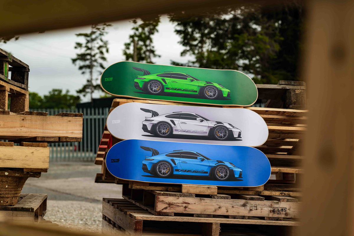 Porsche 911 GT3 RS Skate Deck Wall Art - 3 Pack
