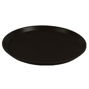 Black Round Serving Tray Rubber Lined