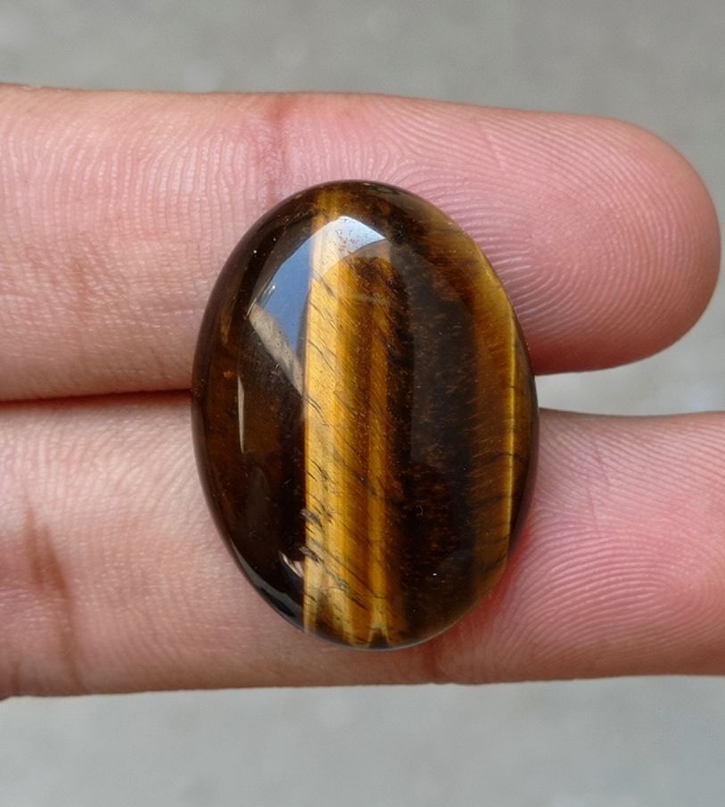 36.5ct Tiger Eye Cabochon - June Birthstone - June Birthstone - 30x22x7mm