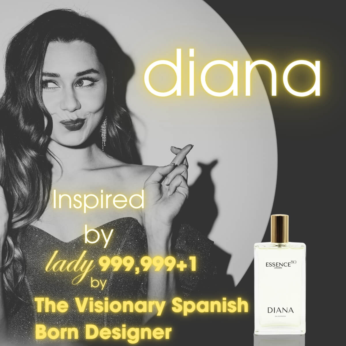 Inspired by "Lady 999,999+1" by The Visionary Spanish-Born Designer - Diana Room Spray