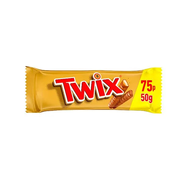 Twix Caramel & Milk Chocolate Fingers Biscuit Snack Bar