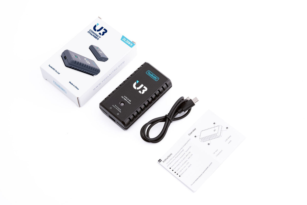 Toolkit RC UN3 Lipo Balance lead Charger perfect for HPA batteries (USB-C powered)