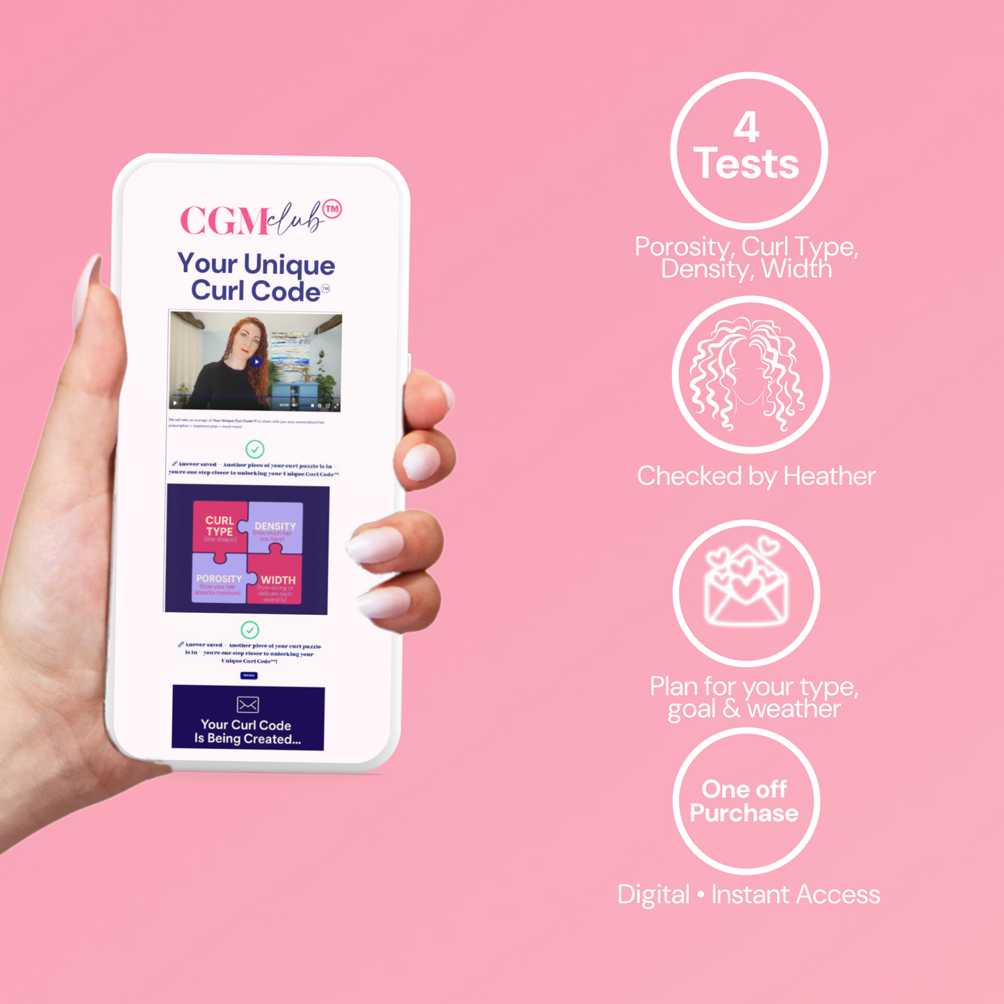 CGM Club® tutorials. 6 Steps. 20minutes. Endless Curl + Wave Confidence