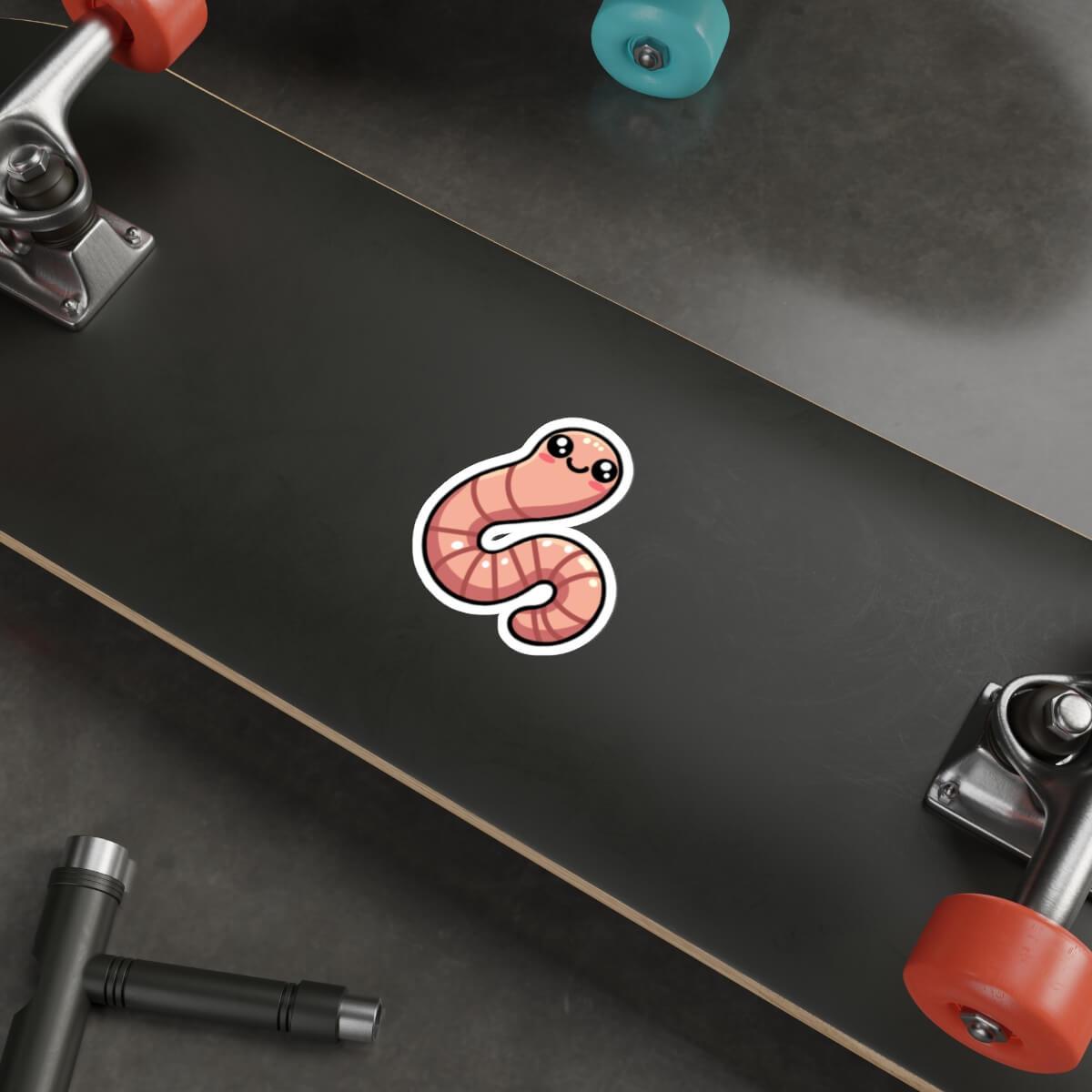Cute Worm Sticker