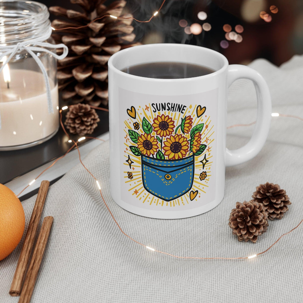 Sunshine Pocket Sunflower Mug