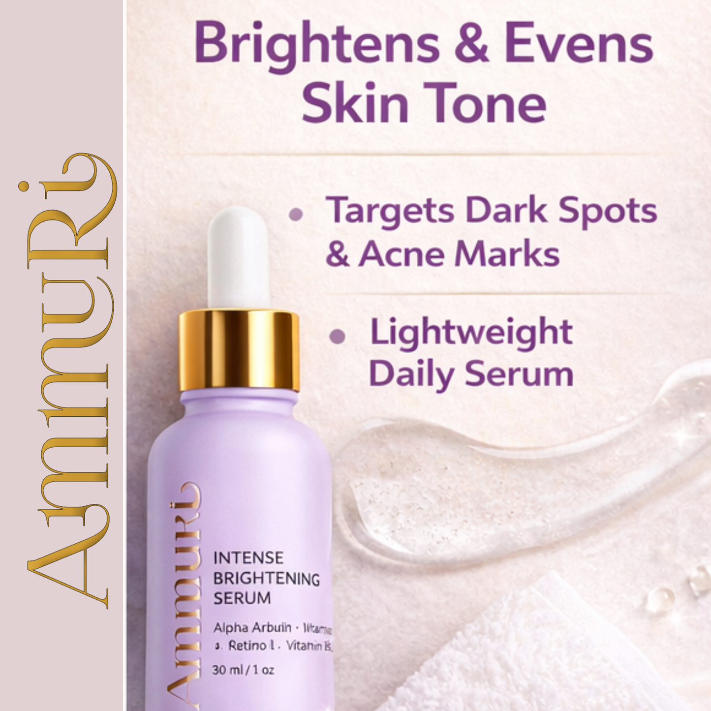 Ammuri Intense Skin Brightening Serum β Dark Spot & Radiance Treatment 30ml