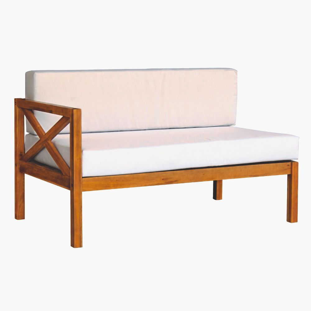 Kemberton Outdoor Wooden Corner Sofa Set – Sustainable Acacia Wood