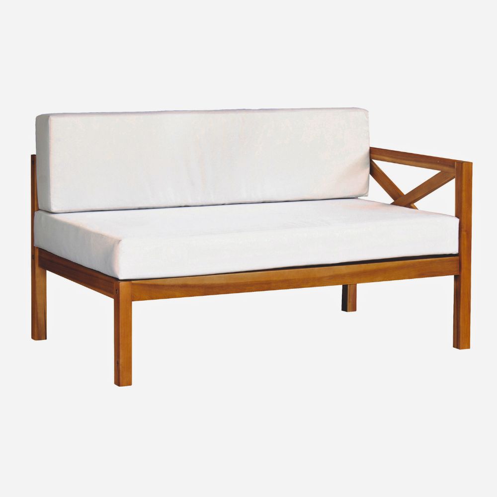 Kemberton Outdoor Wooden Corner Sofa Set – Sustainable Acacia Wood