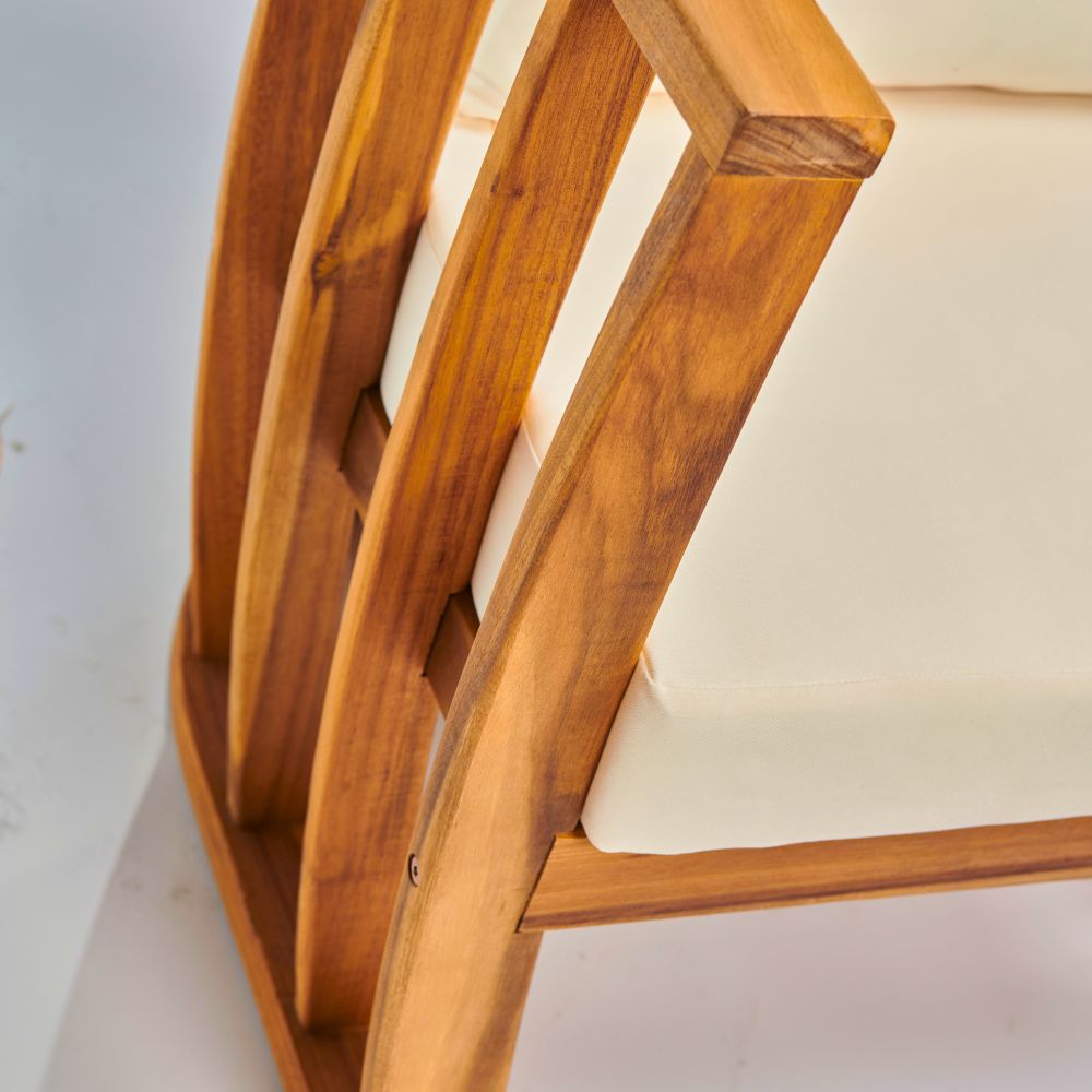 Abberley Acacia Wood Conversation Set – 2-Seater Garden Lounge Set