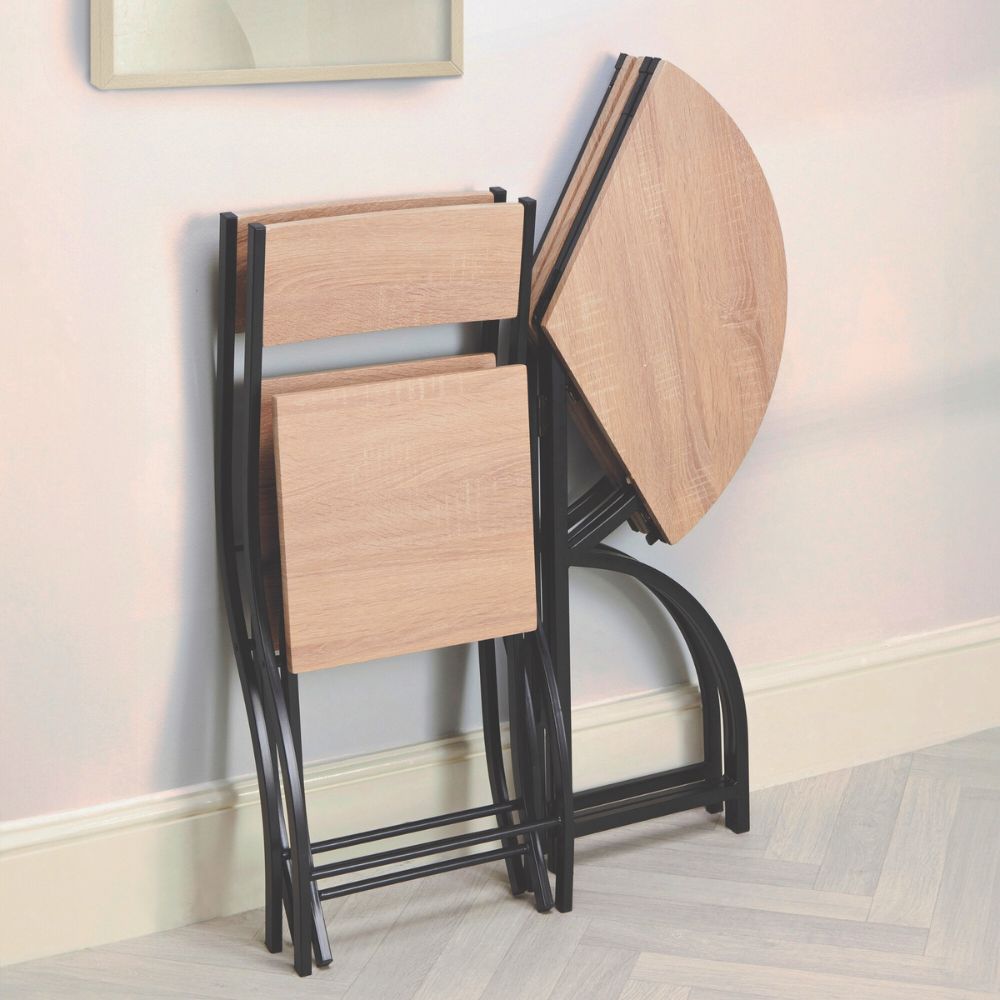 Folding Bistro Table and Chairs Set – Space-Saving Dining Solution for 2