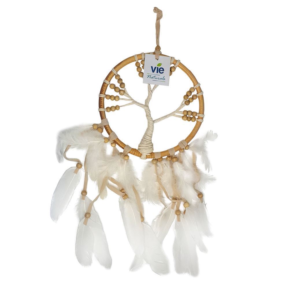 Vie Naturals Tree of Life Dream Catcher, 16cm, Natural