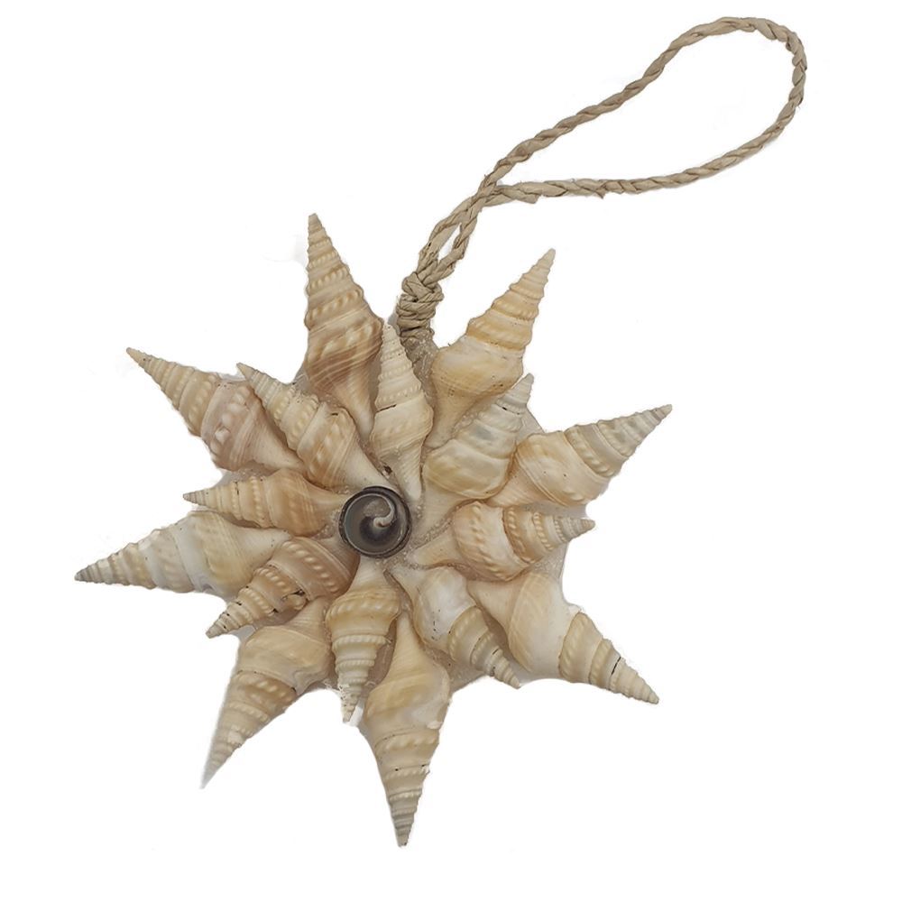 Vie Naturals Handmade SeaShell Hanging Ornament - Design 02, 12cm