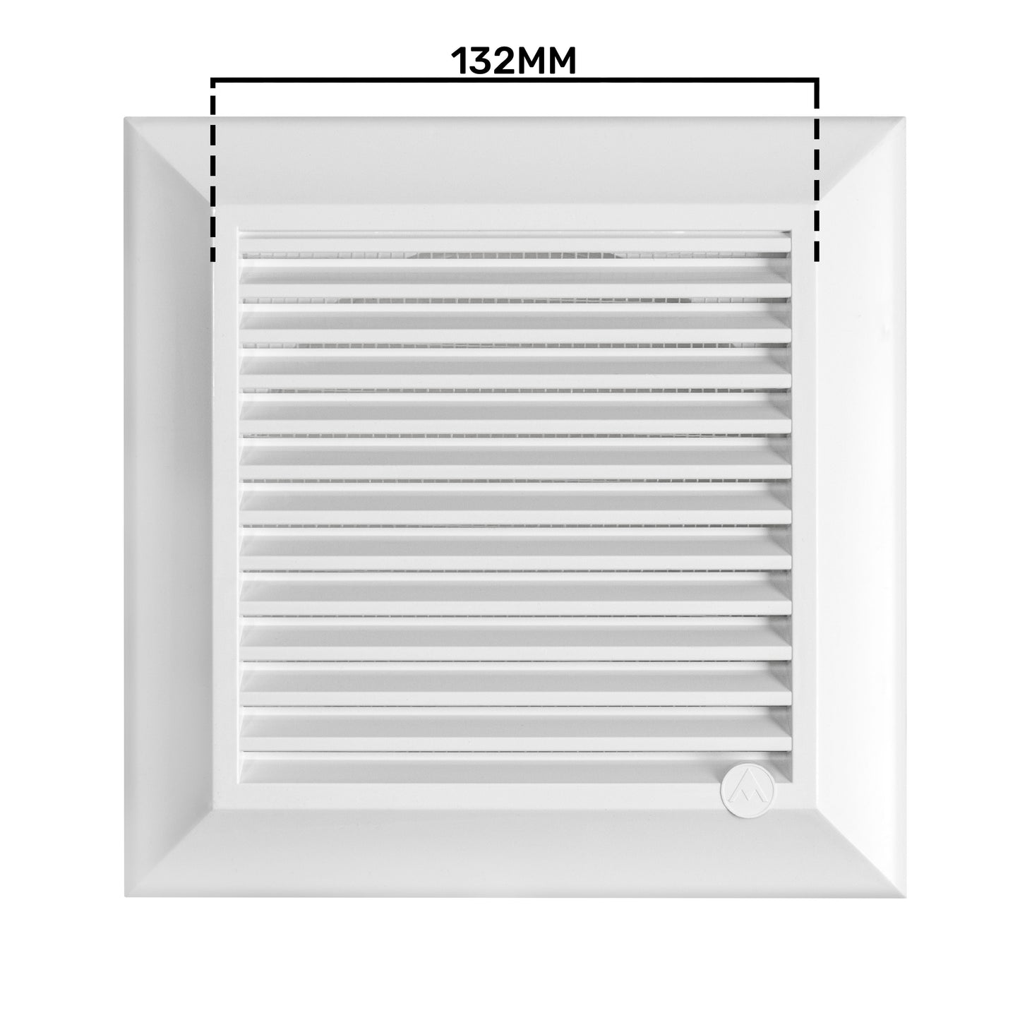 Louvre Vent White Duo Smart 135 fi 125mm With Fly Mesh for Home and Garden Use