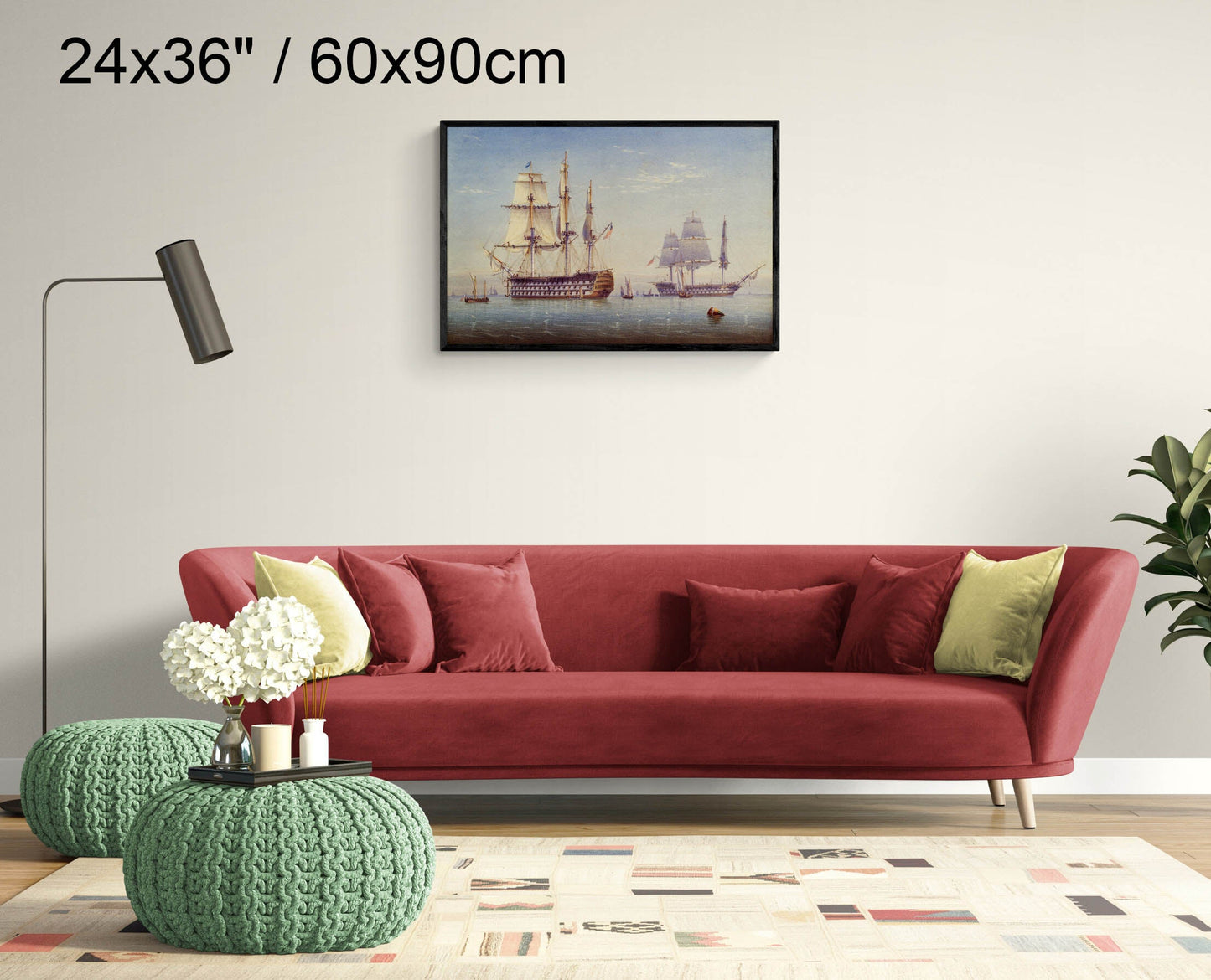 "Ships Of The Line" by William Joy on Canvas, Framed Canvas, Acrylic, Framed Prints or Print-only