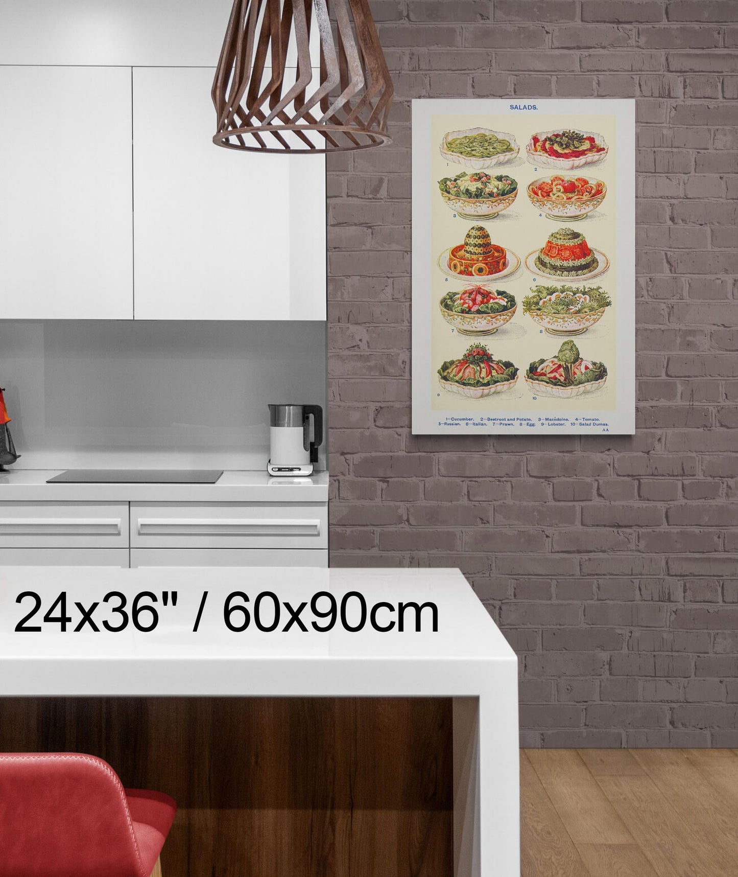 "Mrs Beeton's Salads" on Framed Prints, Canvas, Framed Canvas, Acrylic or Print-only